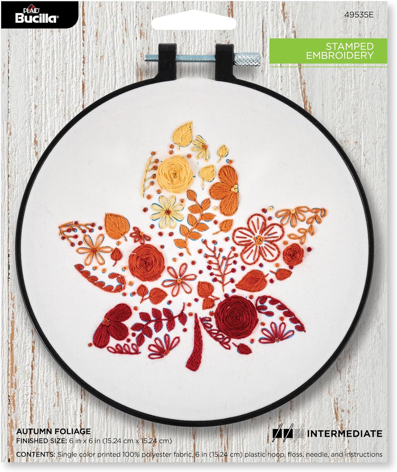 Autumn Foliage Embroidery